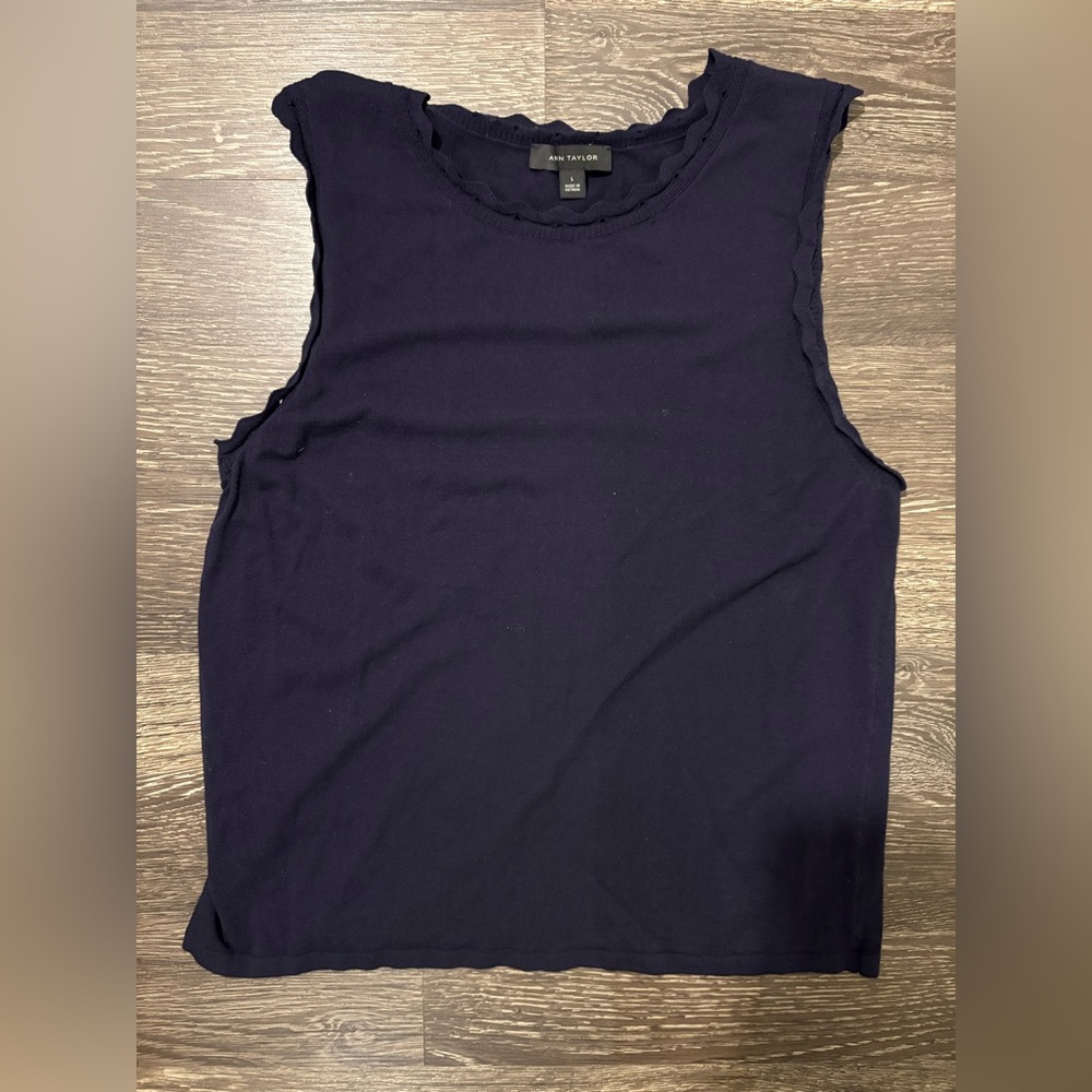 Navy sweater tank